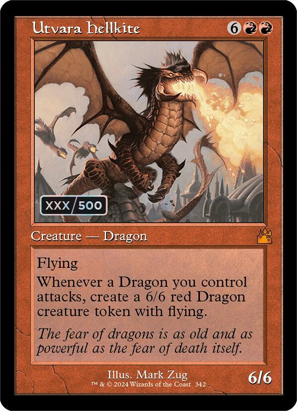 Utvara Hellkite (Retro Frame) (Serial Numbered) 342 card from Ravnica Remastered