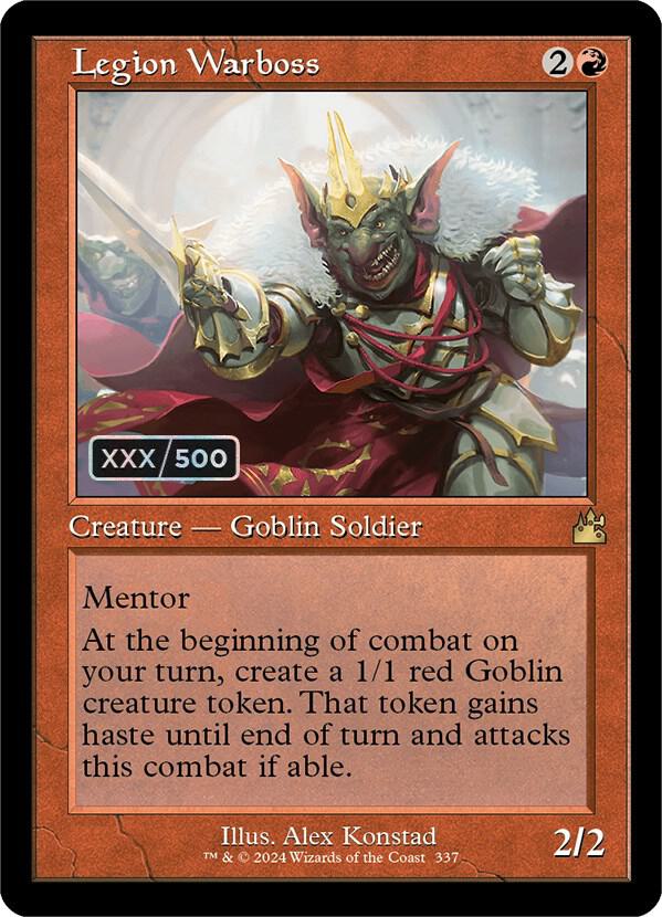 Legion Warboss (Retro Frame) (Serial Numbered) 337 card from Ravnica Remastered