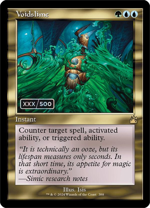 Voidslime (Retro Frame) (Serial Numbered) 388 card from Ravnica Remastered