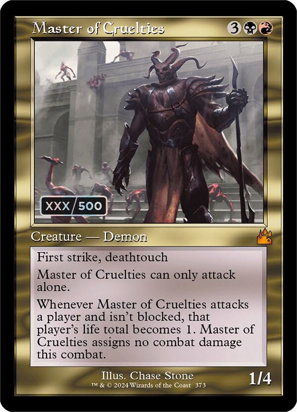 Master of Cruelties (Retro Frame) (Serial Numbered) 373 card from Ravnica Remastered