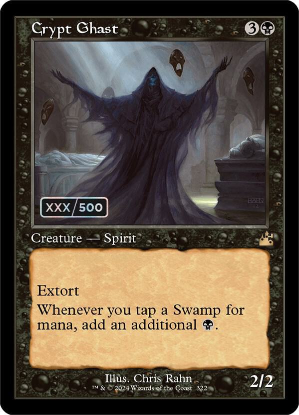 Crypt Ghast (Retro Frame) (Serial Numbered) 322 card from Ravnica Remastered