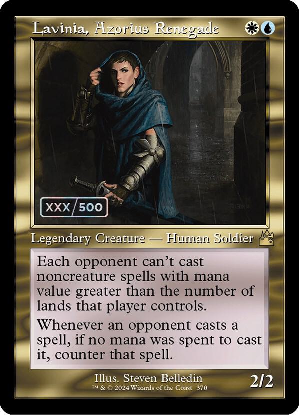 Lavinia, Azorius Renegade (Retro Frame) (Serial Numbered) 370 card from Ravnica Remastered