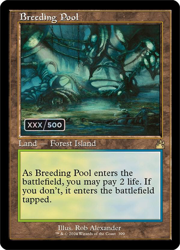 Breeding Pool (Retro Frame) (Serial Numbered) 399 card from Ravnica Remastered