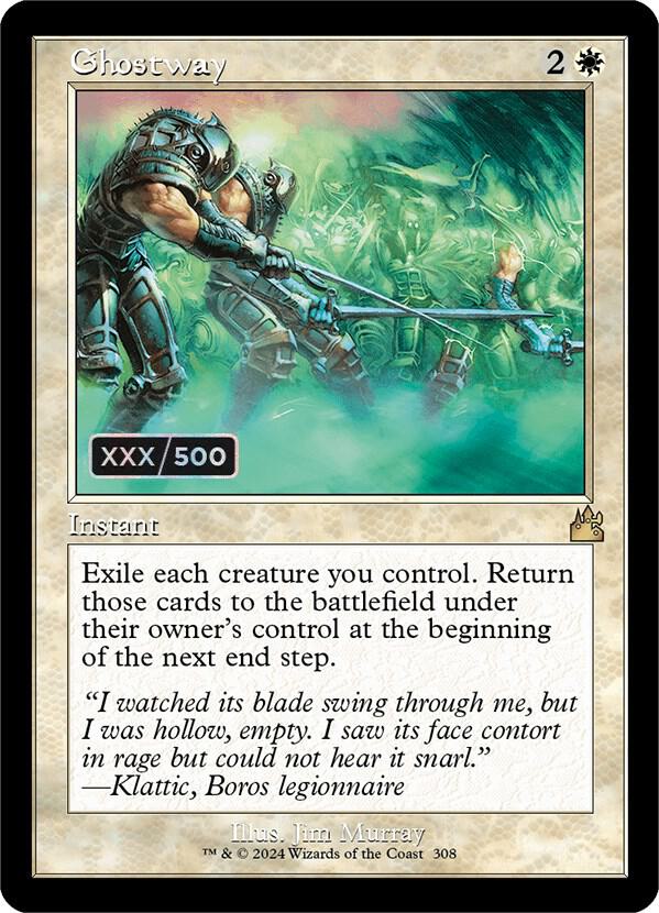 Ghostway (Retro Frame) (Serial Numbered) 308 card from Ravnica Remastered
