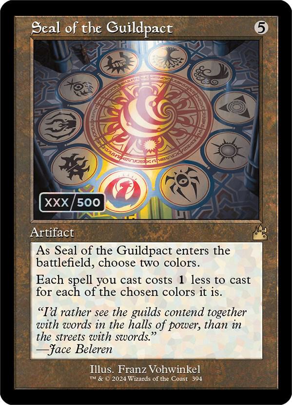 Seal of the Guildpact (Retro Frame) (Serial Numbered) 394 card from Ravnica Remastered