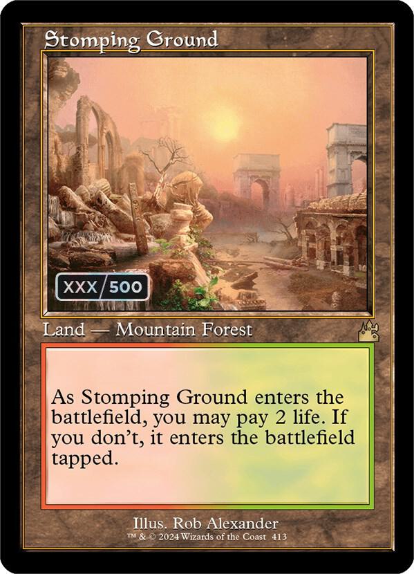 Stomping Ground (Retro Frame) (Serial Numbered) 413 card from Ravnica Remastered