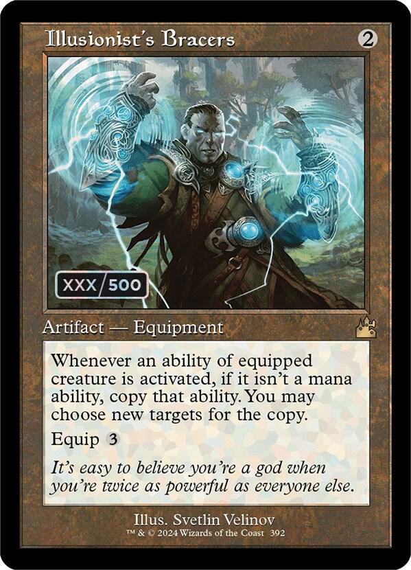 Illusionist's Bracers (Retro Frame) (Serial Numbered) 392 card from Ravnica Remastered