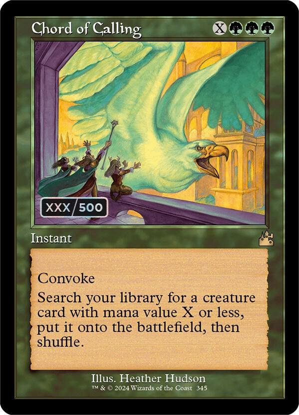 Chord of Calling (Retro Frame) (Serial Numbered) 345 card from Ravnica Remastered