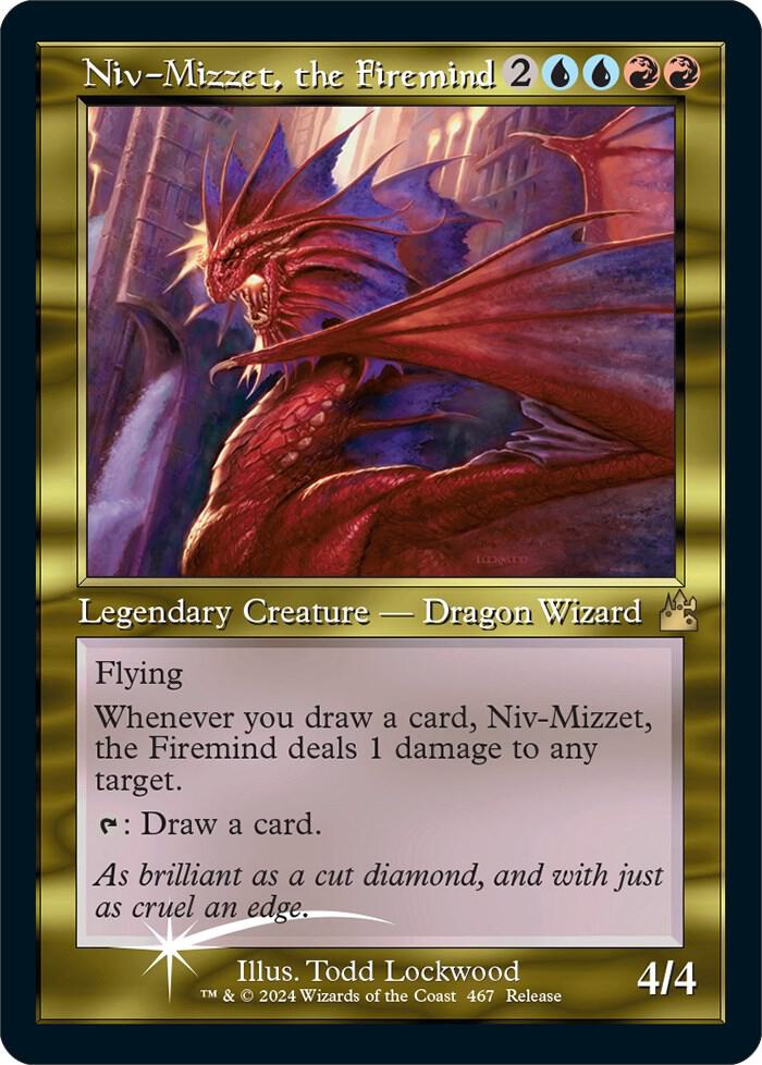 Niv-Mizzet, the Firemind (Retro Frame) 467 card from Launch Party & Release Event Promos