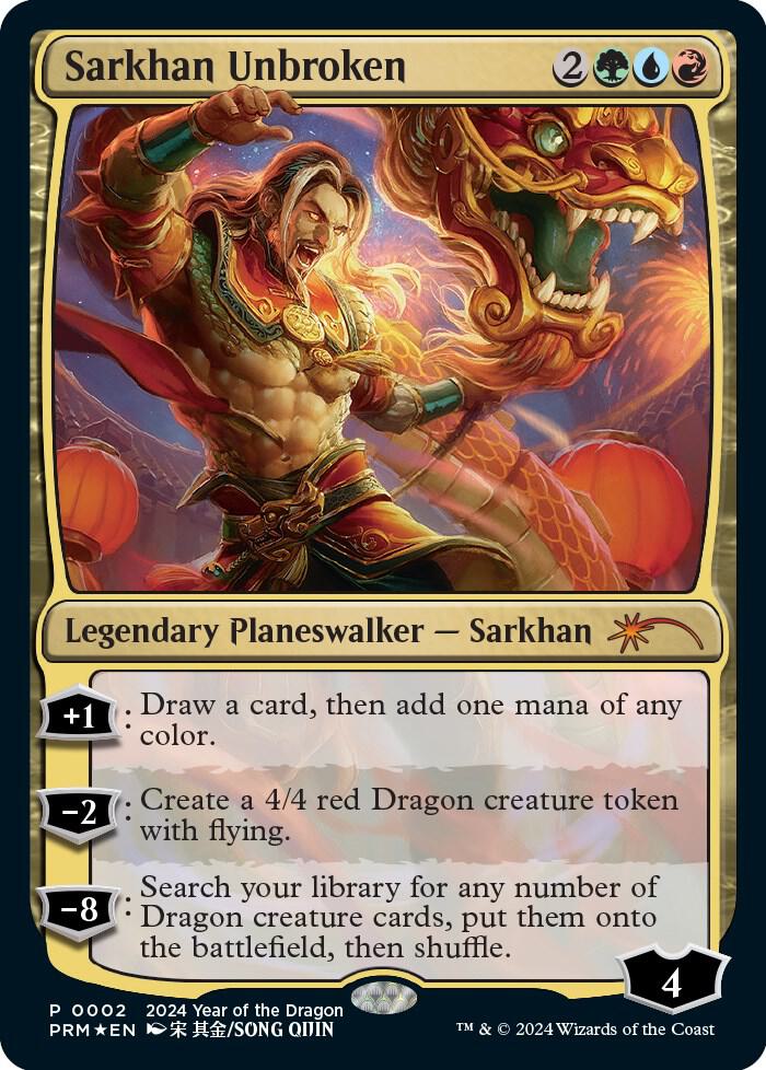 Sarkhan Unbroken (Year of the Dragon 2024) 2 card from Standard Showdown Promos