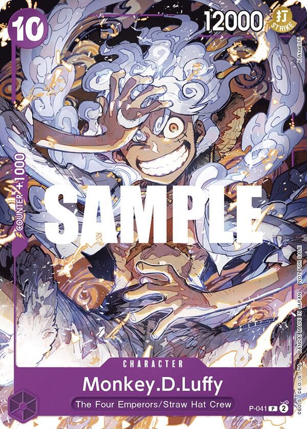Monkey.D.Luffy P-041 card from One Piece Promotion Cards