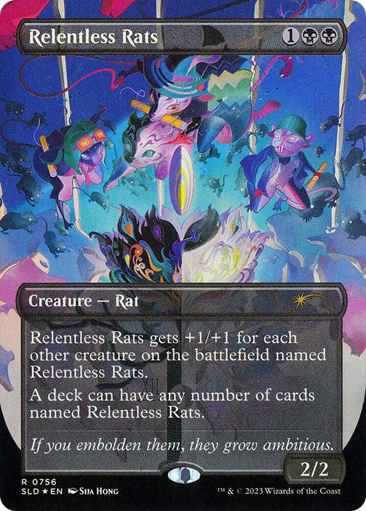 Relentless Rats 756 card from Secret Lair Drop Series