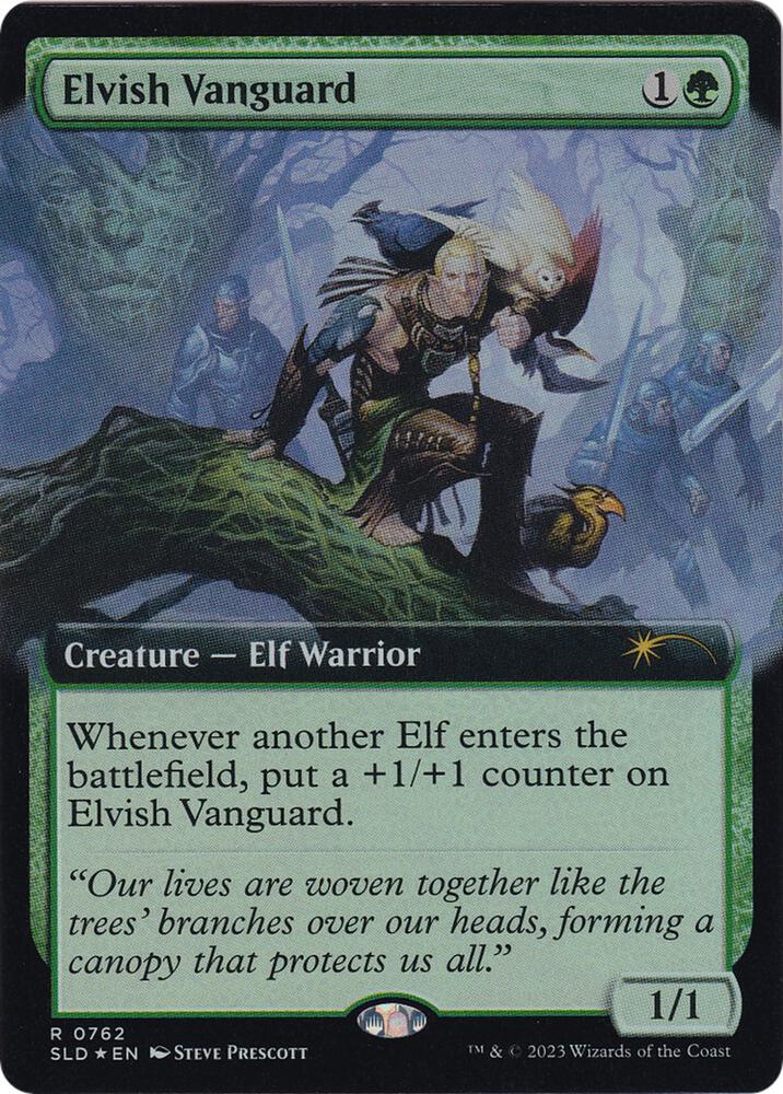 Elvish Vanguard (Extended Art) 762 card from Secret Lair Drop Series
