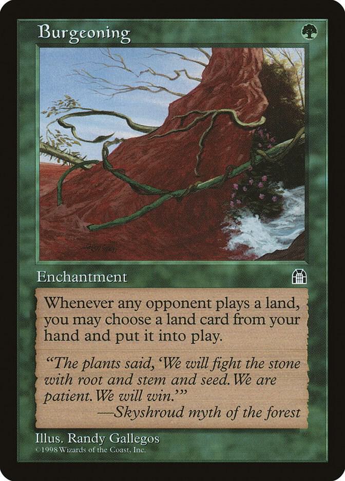 Burgeoning card from Stronghold