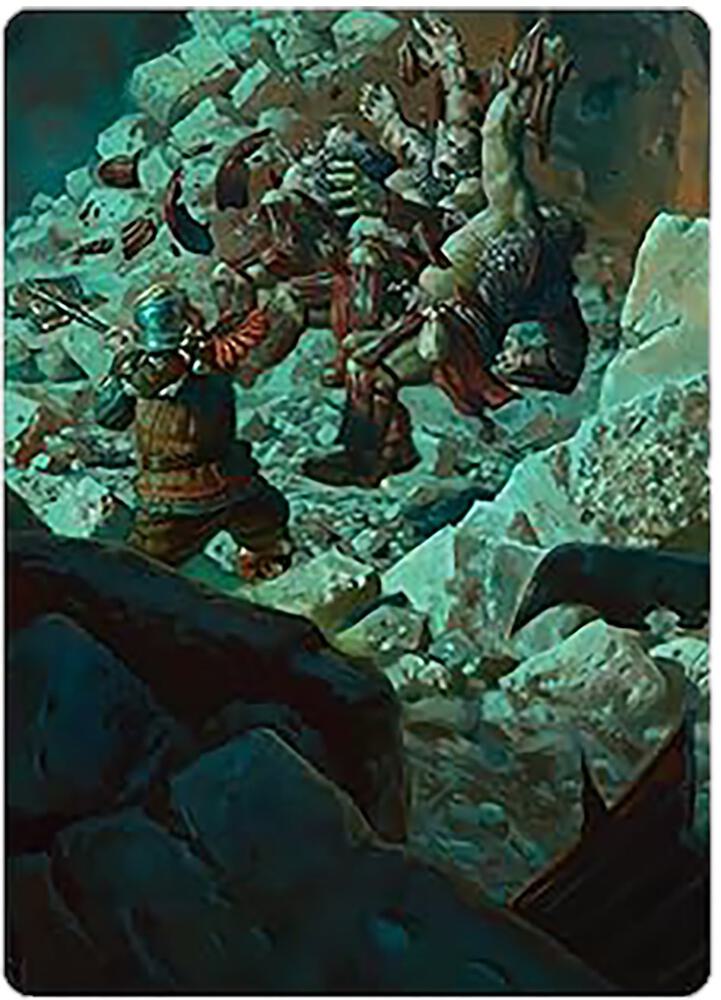Gimli's Reckless Might Art Card 4 card from Art Series: Universes Beyond: The Lord of the Rings: Tales of Middle-earth