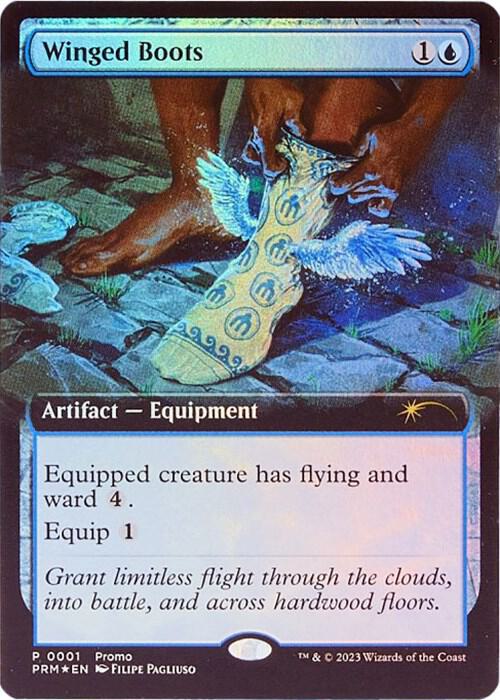 Winged Boots 1 card from Media Promos