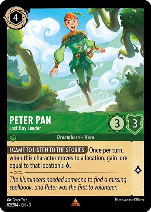 Peter Pan - Lost Boy Leader 82/204 card from Into the Inklands
