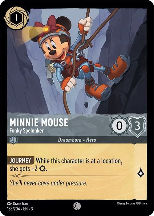 Minnie Mouse - Funky Spelunker 183/204 card from Into the Inklands
