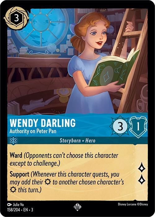 Wendy Darling - Authority on Peter Pan 158/204 card from Into the Inklands
