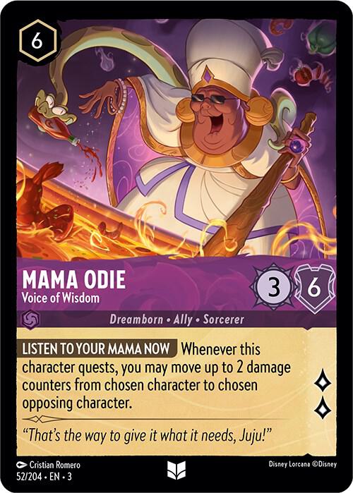 Mama Odie - Voice of Wisdom 52/204 card from Into the Inklands