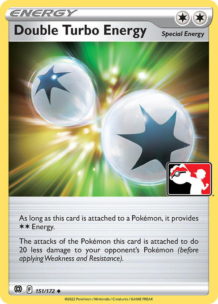 Double Turbo Energy (Cosmos Holo) 151/172 card from Prize Pack Series Cards