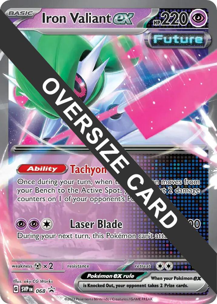 Iron Valiant ex 068 card from Jumbo Cards