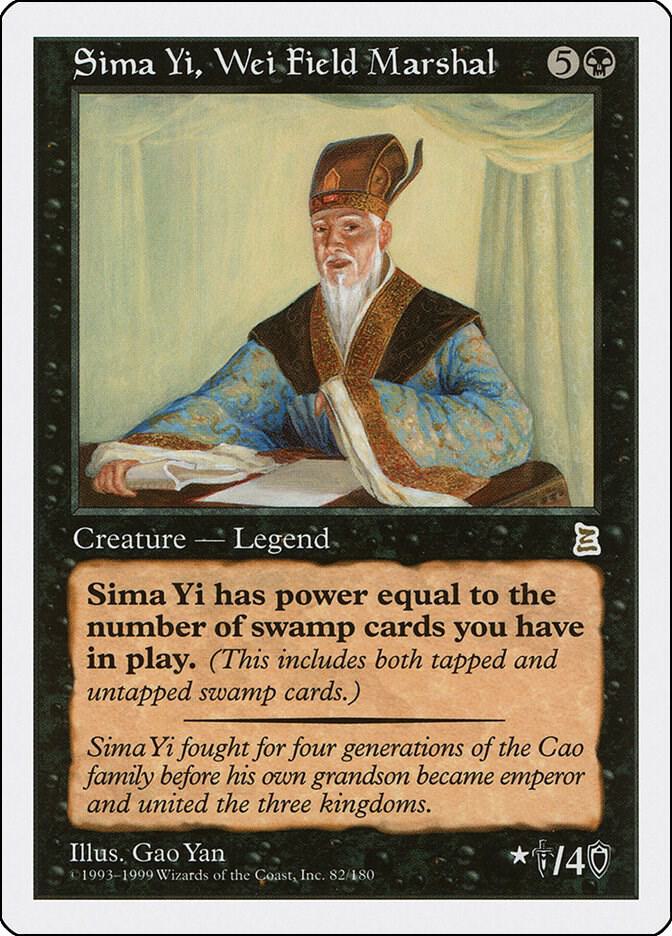 Sima Yi, Wei Field Marshal 82 card from Portal Three Kingdoms