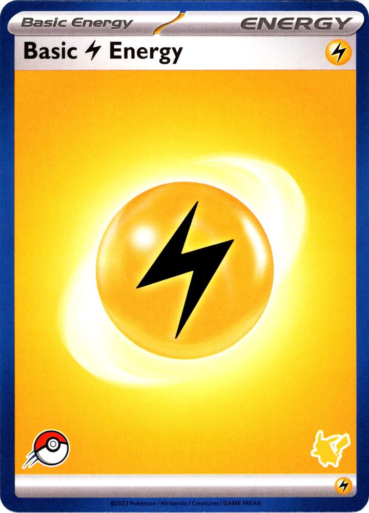 Basic Lightning Energy (Blue Border) card from My First Battle