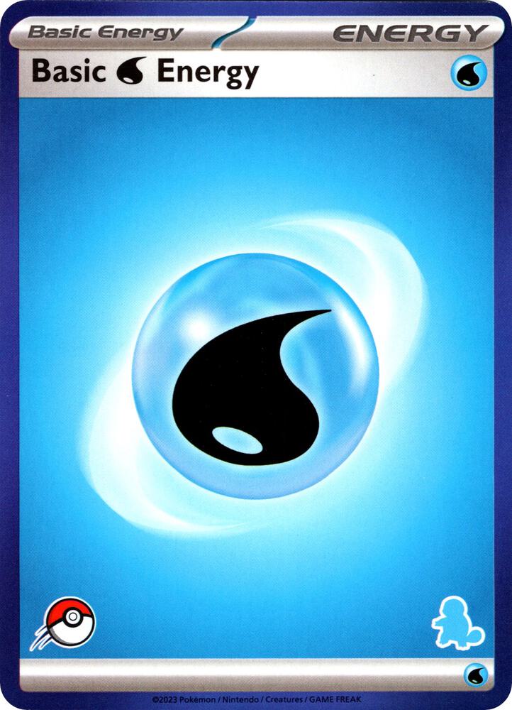 Basic Water Energy (Blue Border) card from My First Battle
