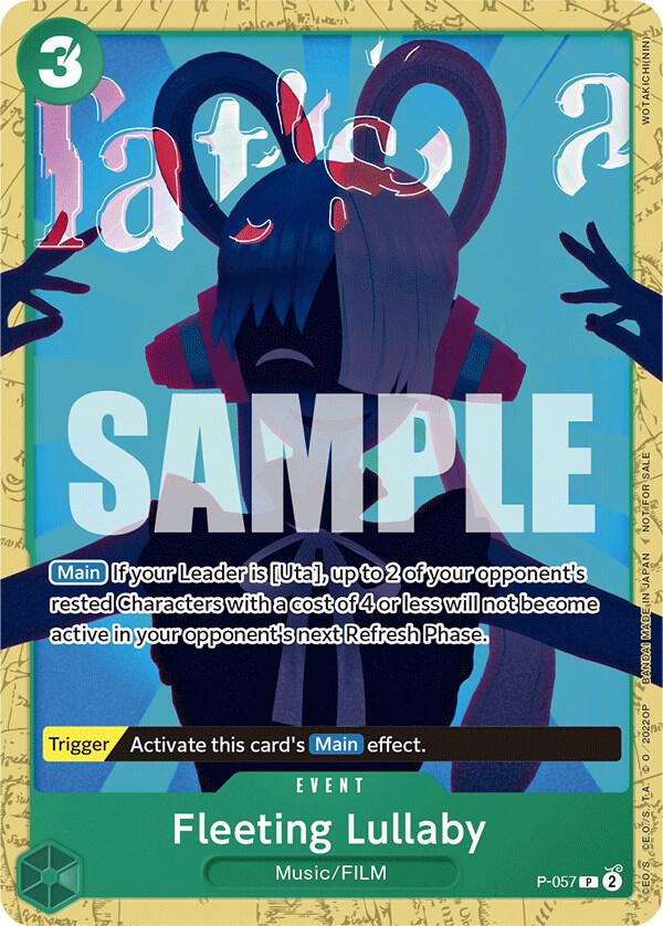 Fleeting Lullaby (Starter Deck 11: Uta Deck Battle) P-057 card from One Piece Promotion Cards