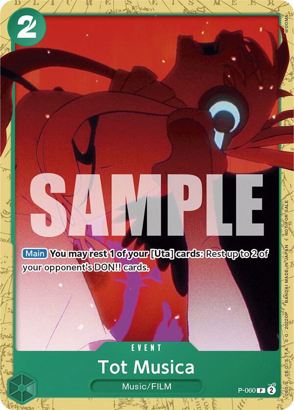 Tot Musica (Starter Deck 11: Uta Deck Battle) P-060 card from One Piece Promotion Cards