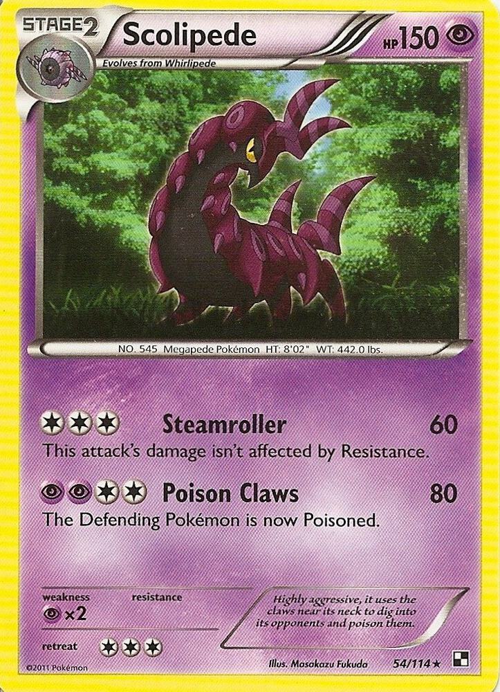 Scolipede (Cracked Ice Holo) 54/114 card from Blister Exclusives