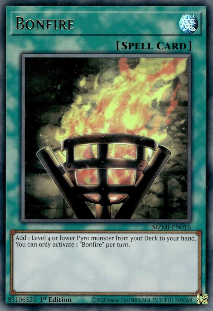 Bonfire MZMI-EN016 card from Maze of Millennia