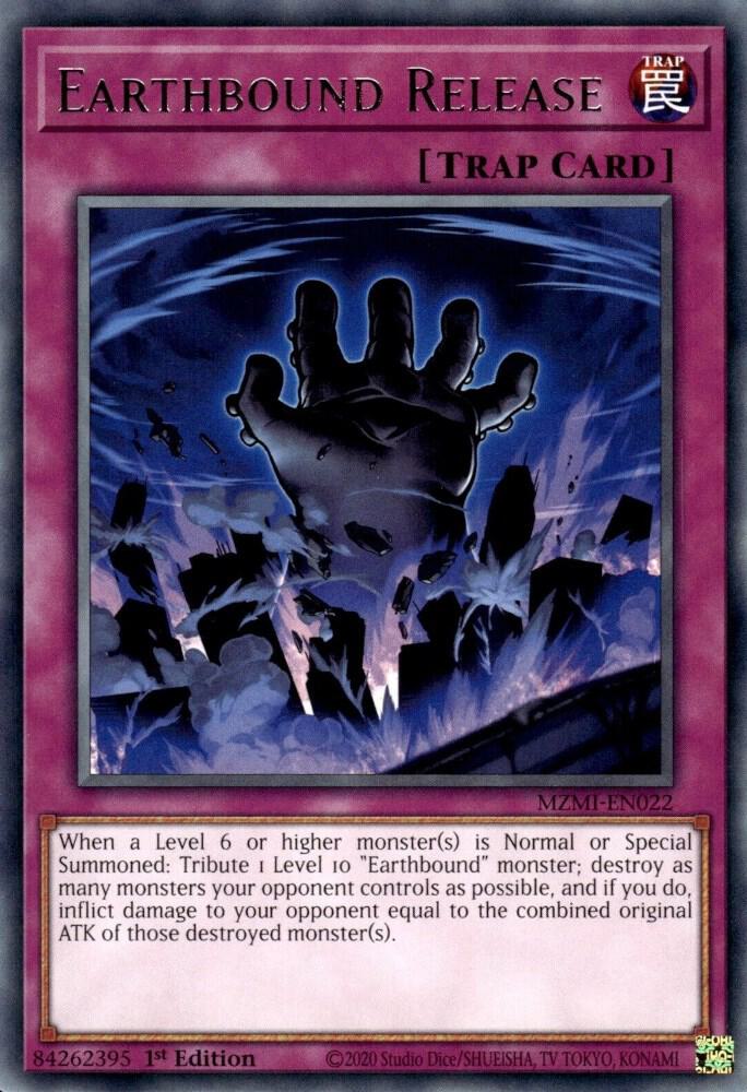 Earthbound Release MZMI-EN022 card from Maze of Millennia