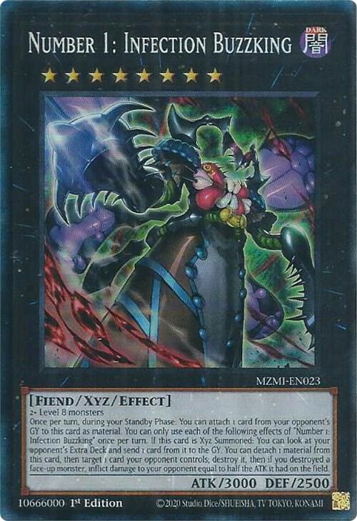 Number 1: Infection Buzzking (CR) MZMI-EN023 card from Maze of Millennia