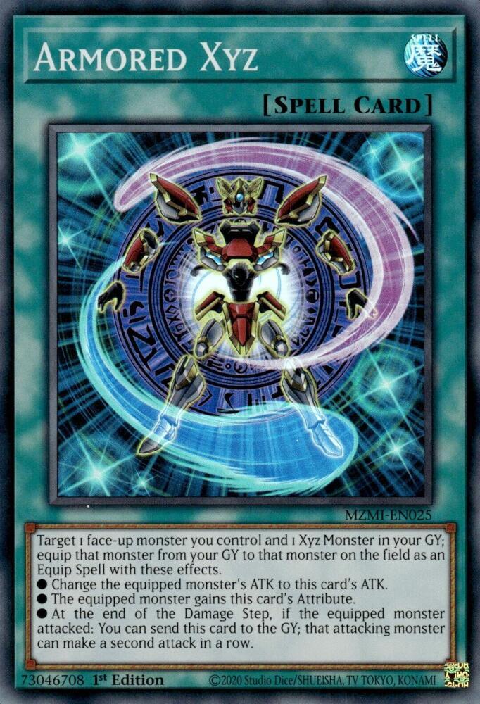 Armored Xyz MZMI-EN025 card from Maze of Millennia
