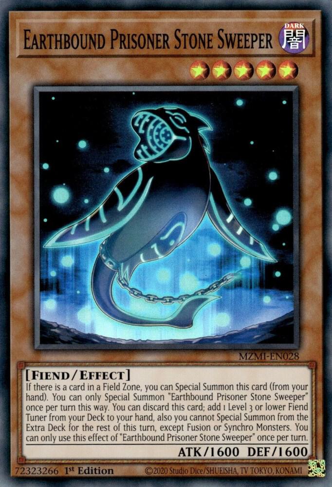 Earthbound Prisoner Stone Sweeper MZMI-EN028 card from Maze of Millennia