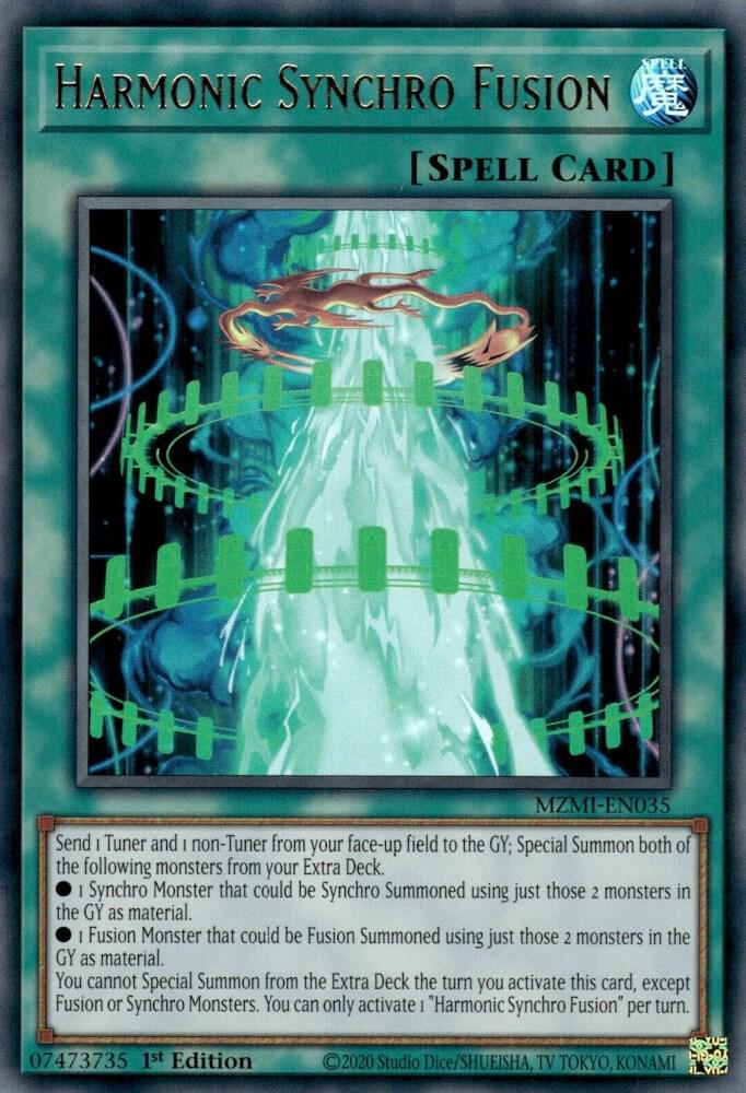 Harmonic Synchro Fusion MZMI-EN035 card from Maze of Millennia