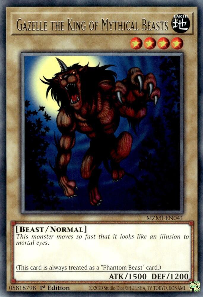 Gazelle the King of Mythical Beasts MZMI-EN041 card from Maze of Millennia
