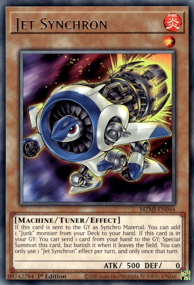 Jet Synchron MZMI-EN044 card from Maze of Millennia