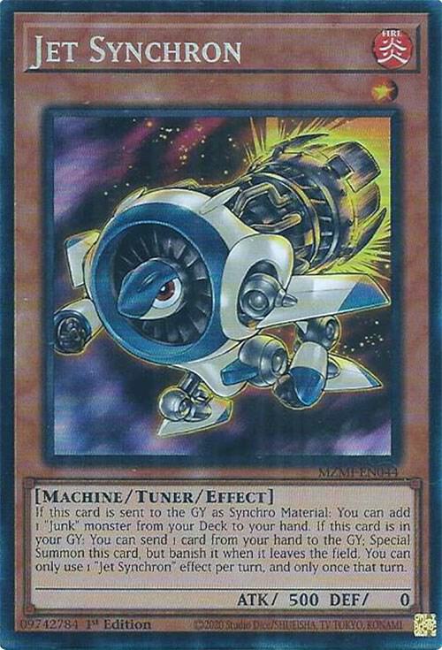 Jet Synchron (CR) MZMI-EN044 card from Maze of Millennia