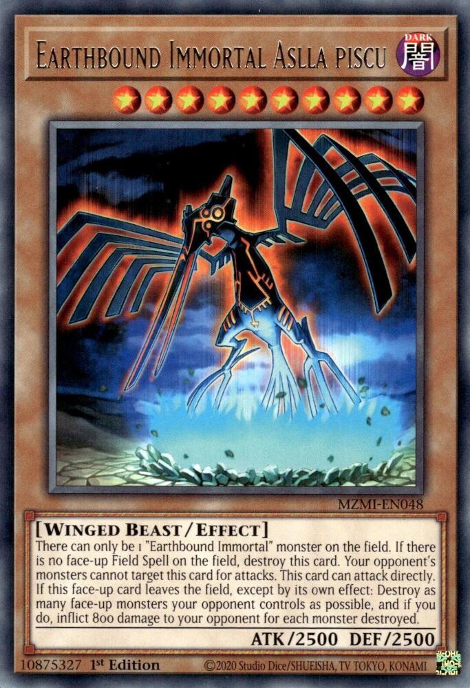 Earthbound Immortal Aslla Piscu MZMI-EN048 card from Maze of Millennia