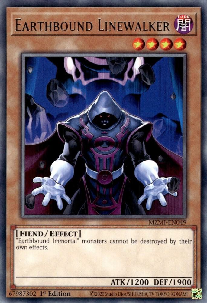 Earthbound Linewalker MZMI-EN049 card from Maze of Millennia