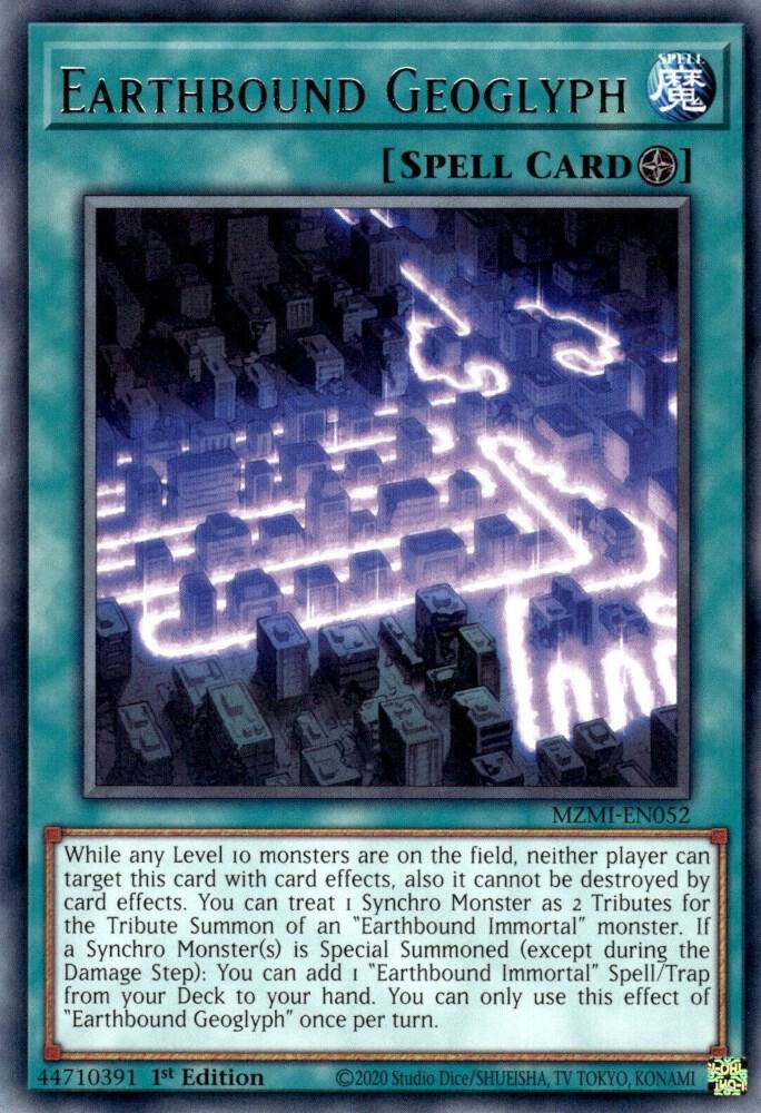 Earthbound Geoglyph MZMI-EN052 card from Maze of Millennia