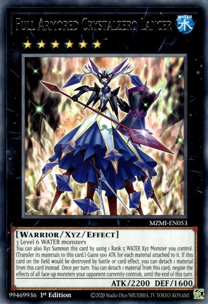 Full Armored Crystalzero Lancer MZMI-EN053 card from Maze of Millennia