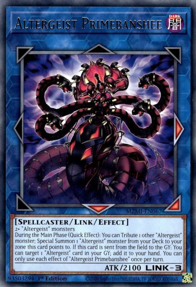 Altergeist Primebanshee MZMI-EN067 card from Maze of Millennia