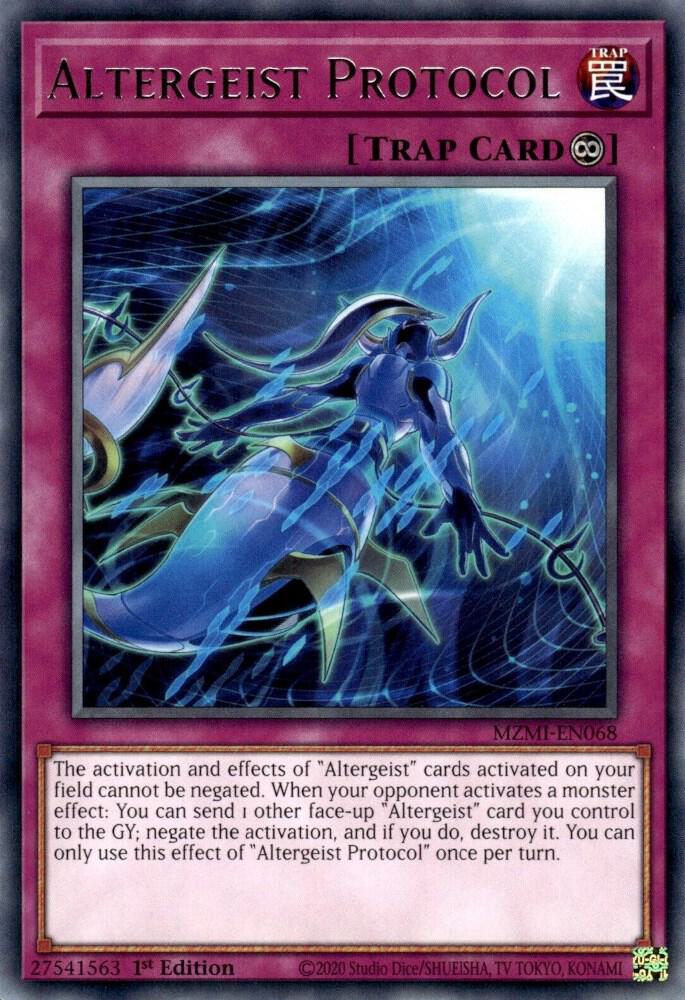 Altergeist Protocol MZMI-EN068 card from Maze of Millennia