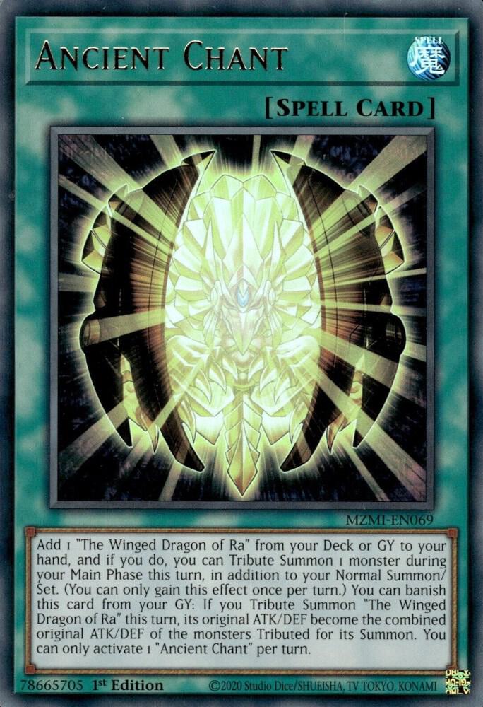 Ancient Chant MZMI-EN069 card from Maze of Millennia