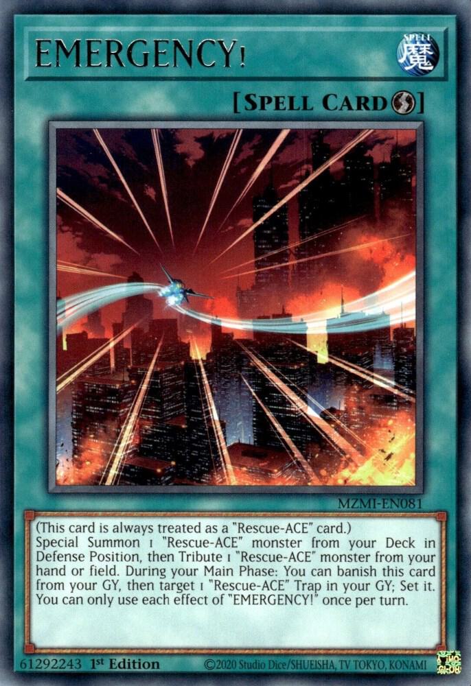 EMERGENCY! MZMI-EN081 card from Maze of Millennia