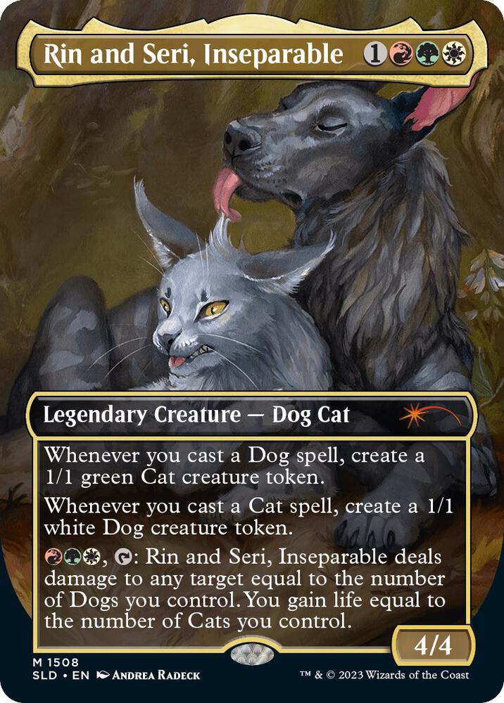 Rin and Seri, Inseparable 1508 card from Secret Lair Drop Series